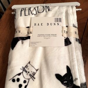 Rae Dunn Cat Person Throw